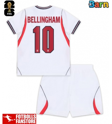 England Jude Bellingham #10 Hemmatröja Barn VM 2026 Kortärmad (+ Korta byxor)
